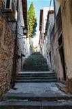 Narrow Street and Stairway in Pula, Croartia