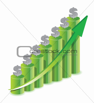 Money Icon Color Graph