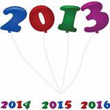 New Year balloons