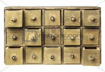 primitive drawer cabinet