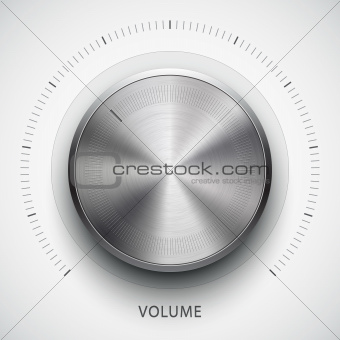 Technology volume button with metal texture