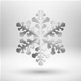 Abstract metal Christmas snowflake