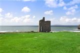 beautiful view of Ballybunion castle and green