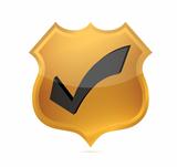 Gold Quality shield Icon