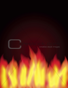 Burning Flames Background Illustration