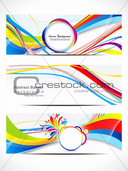 abstract colorful web banner