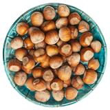 Plate of hazelnuts 