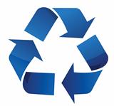 Recycle blue sign