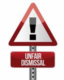 road traffic sign with an unfair dismissal cost