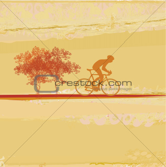 Cycling Grunge Poster Template