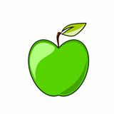 Green apple vector
