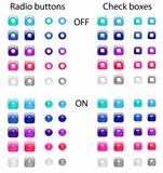 Radio buttons and check boxes