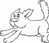 running shaggy dog cartoon for coloring
