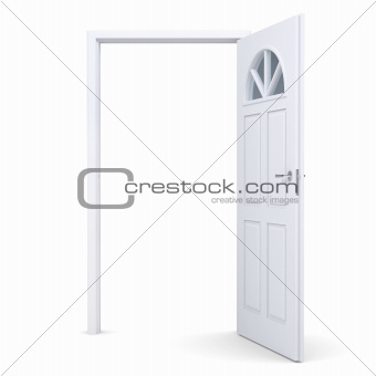 White open door