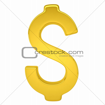 Gold dollar sign