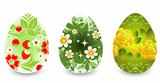 floral Easter eggs