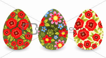 three Easter eggs