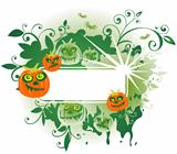 green halloween frame