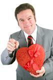 Man with Valentine Heart for You