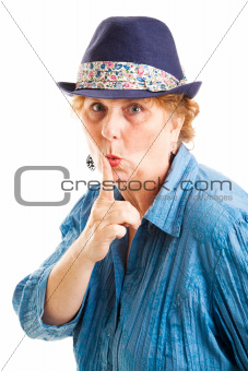 Middle Aged Woman with Secret