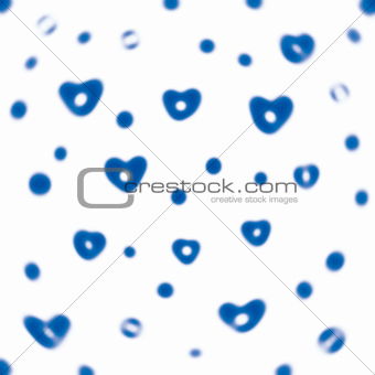 Abstract background hearts.