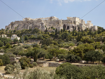 Acropolis From The Athens Agora