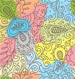 	Seamless abstract hand-drawn pattern.