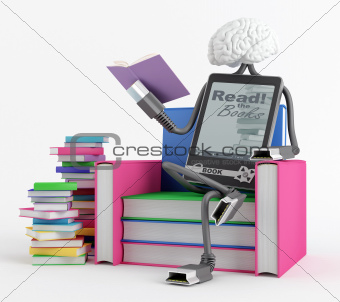 E-Book man in the chair