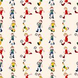 seamless soccer player pattern