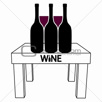 Wine on the table