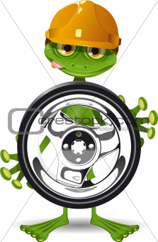 Frog and the wheel