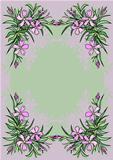 Abstract flowers frame