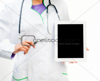 Doctor With Digital Tablet