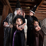 Halloween Wizard Family
