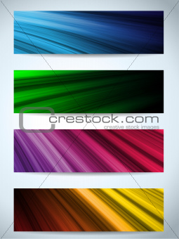 Colorful Web Banners Backgrounds