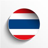  Thailand Flag Paper Circle Shadow Button