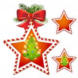Christmas star with tree