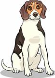 beagle dog cartoon illustration