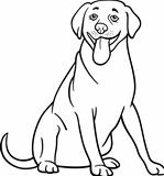 labrador retriever dog cartoon for coloring