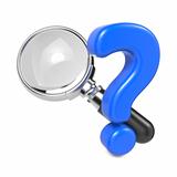 Magnifying Glass with Question Mark.