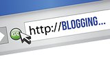 internet browser with a blogging concept