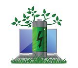 Green energy and notebook