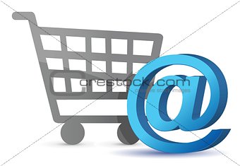 E-mail sign an shopping cart