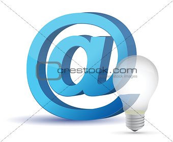 Light bulb and e-mail