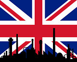Industry and flag of Great Britain