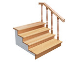 wooden stairs
