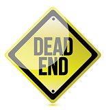 warning sign with the words Dead End
