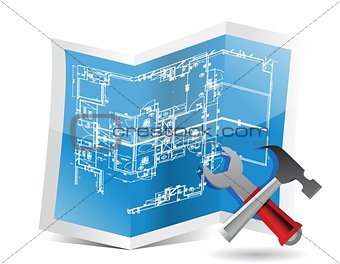 blueprint and tools