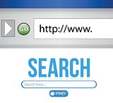 Internet Search engine browser window