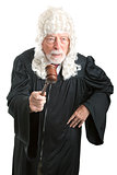 British Judge with Wig - Angry